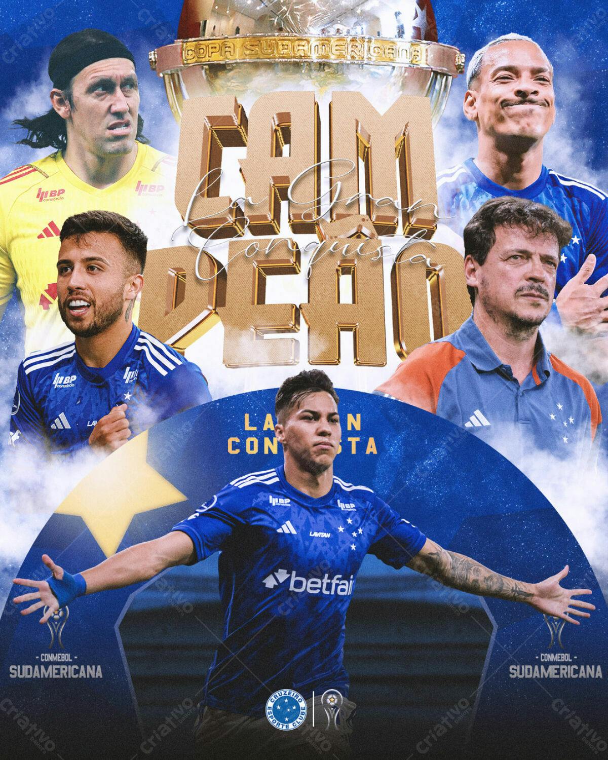 Poster Copa Sul-Americana PSD Editável