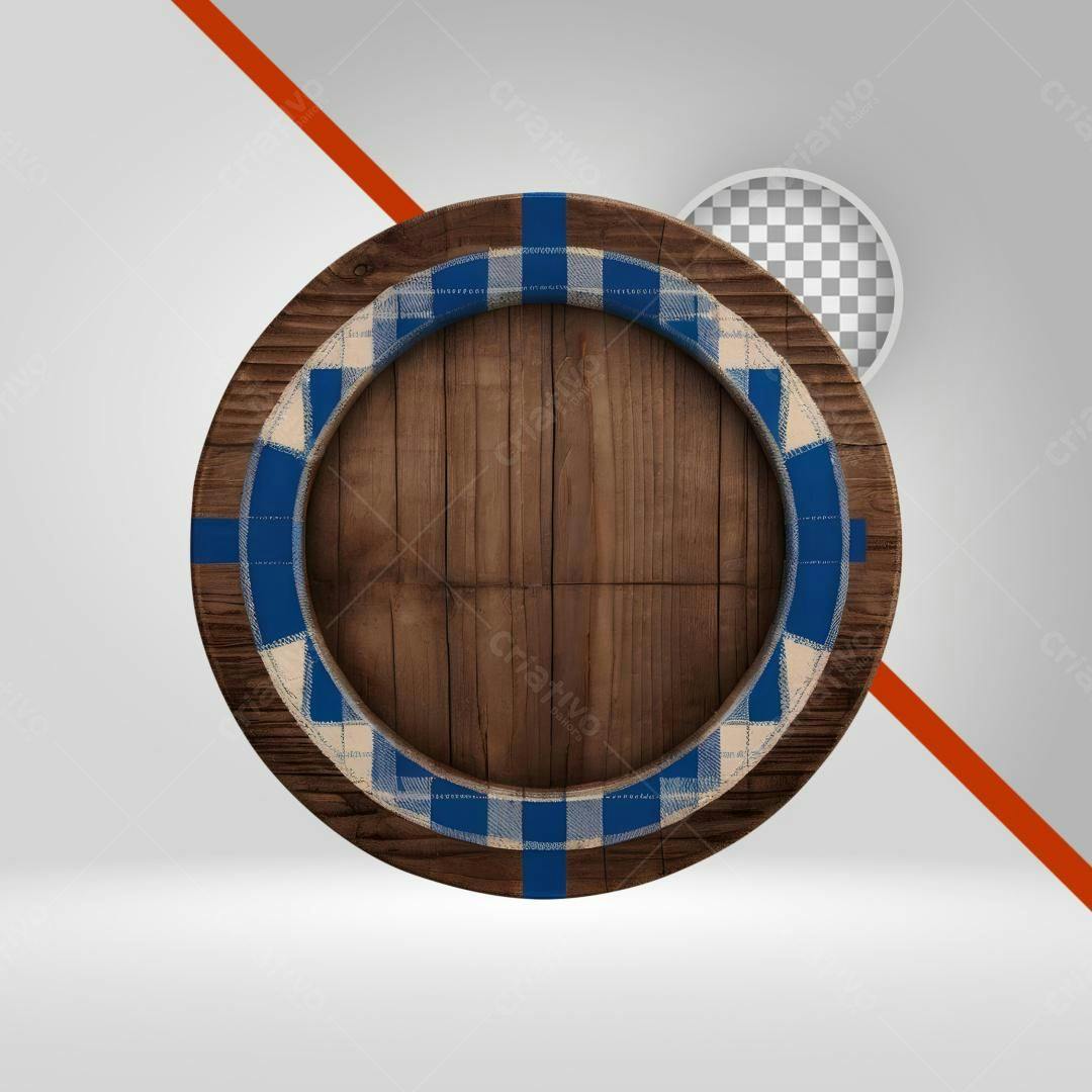 Moldura de madeira PNG com fundo transparente
