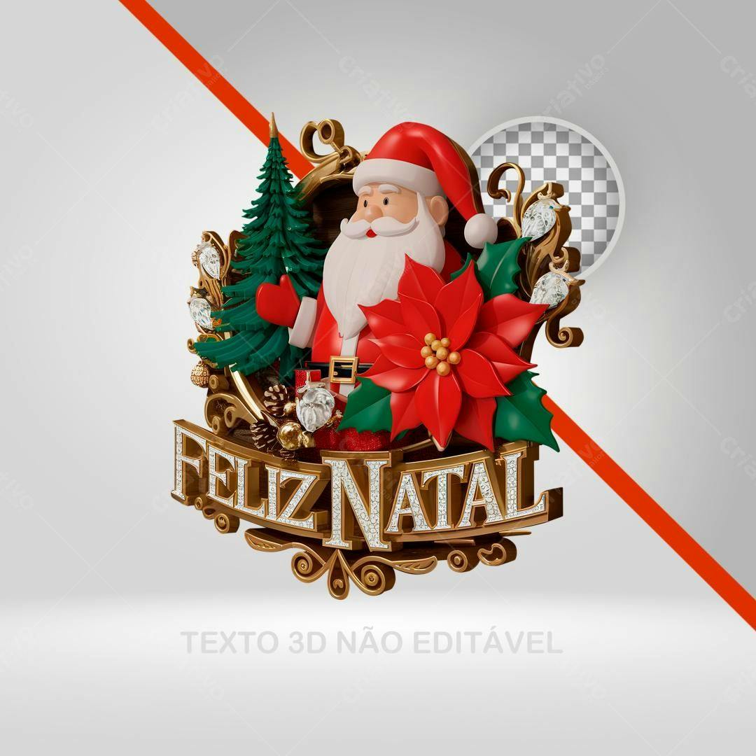 Icone Natal Papai Noel PNG com fundo transparente