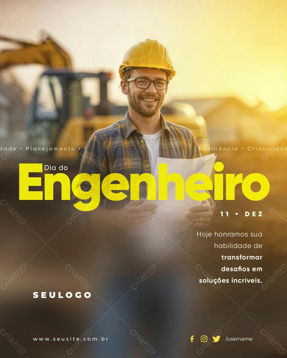 Projeto Plataformas Dia Do Engenheiro Hoje Honramos Sua Habilidade De Transformar Desafios Em Soluções Incríveis 11 24