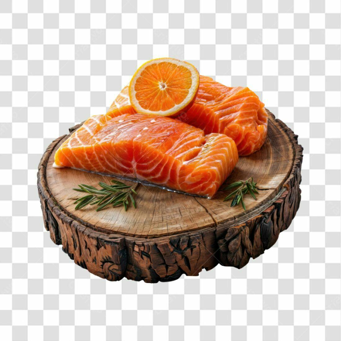 Imagem de Salmão PNG com fundo transparente