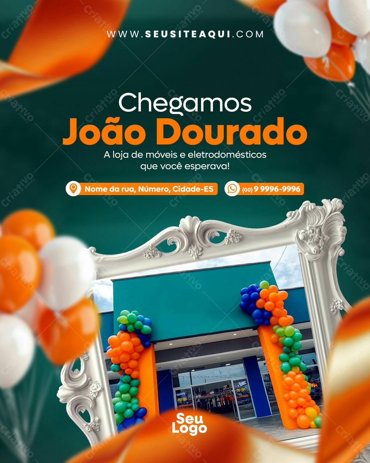 Flyer Inauguração Loja Móveis PSD Editável