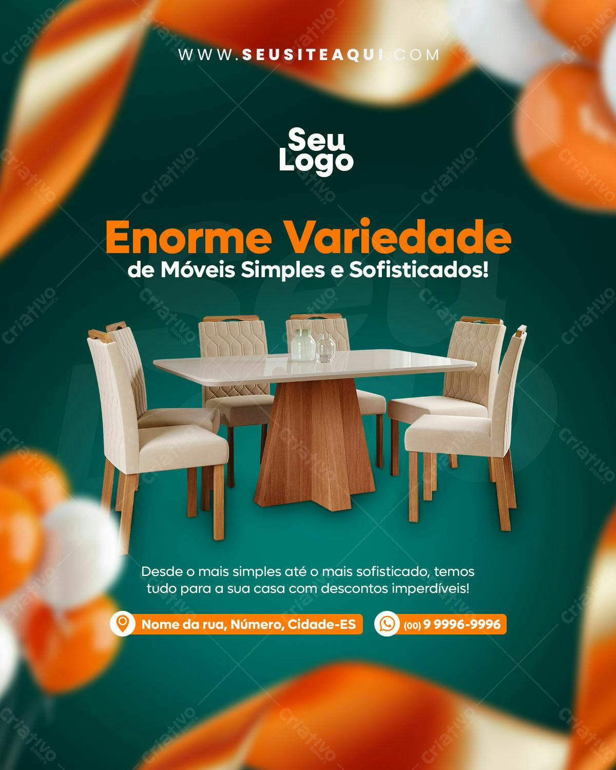 Flyer para Móveis PSD Editável