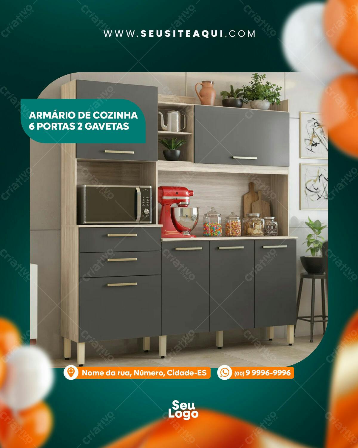 Armário de Cozinha PSD Editável