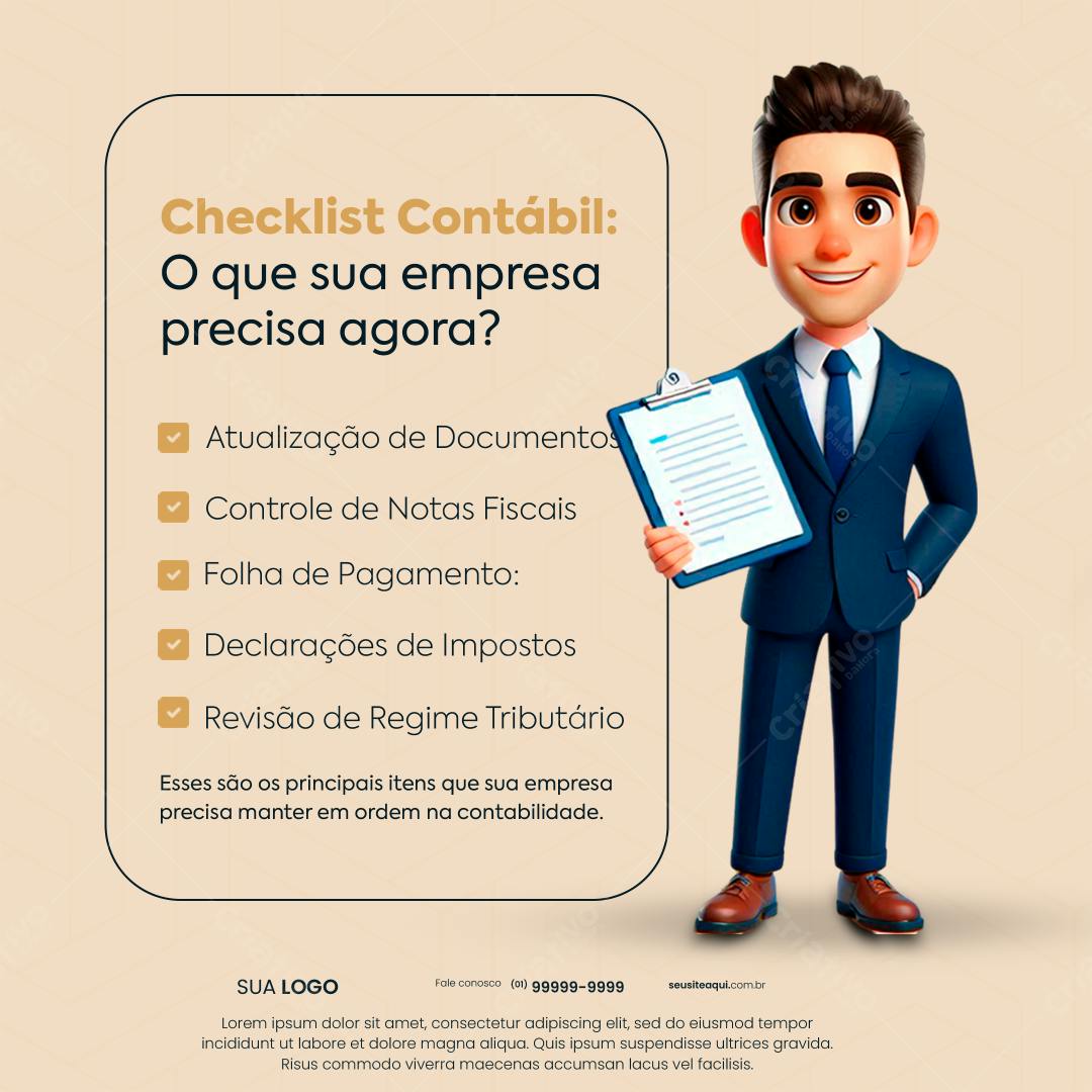 Checklist Contábil PSD Editável