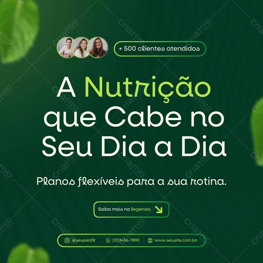 Post para Nutricionista PSD Editável