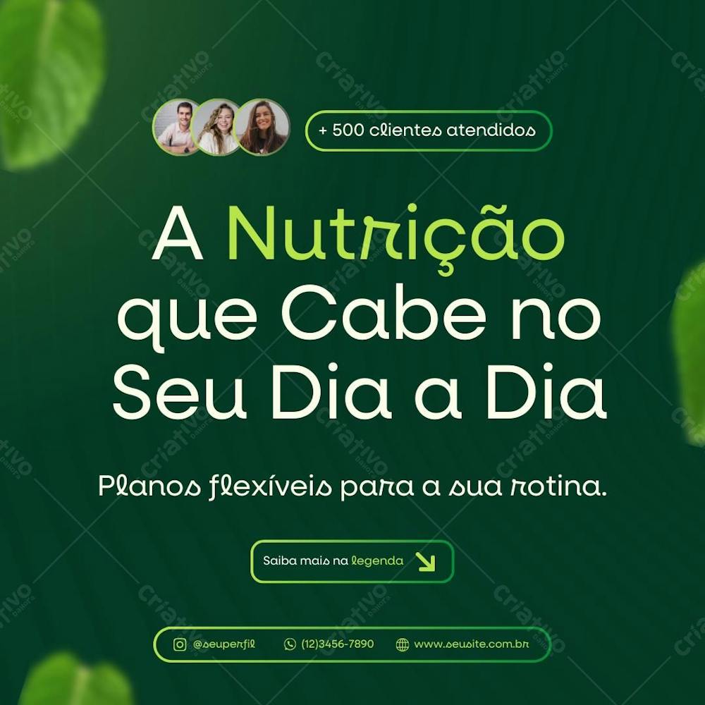 A Nutrição Que Cabe No Seu Dia A Dia