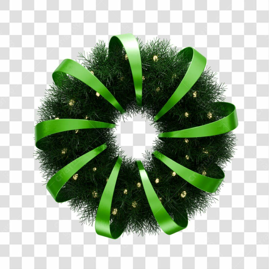 Coroa Natalina PNG com fundo transparente