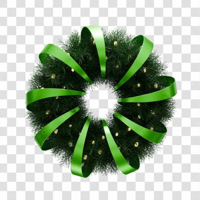 Guirlanda 3D Render Sem Fundo Png Alta Qualidade Premium