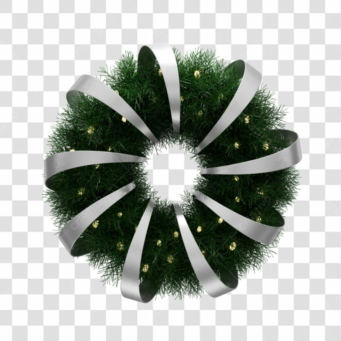 Coroa Natalina PNG com fundo transparente