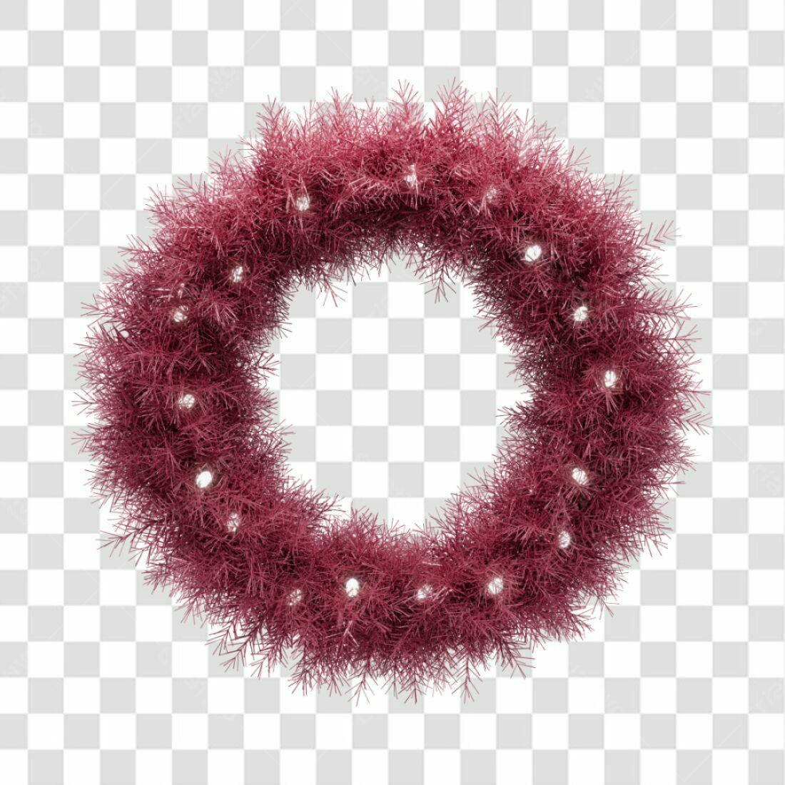 Coroa Natalina PNG com fundo transparente