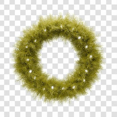 Guirlanda 3D Render Sem Fundo Png Alta Qualidade Premium