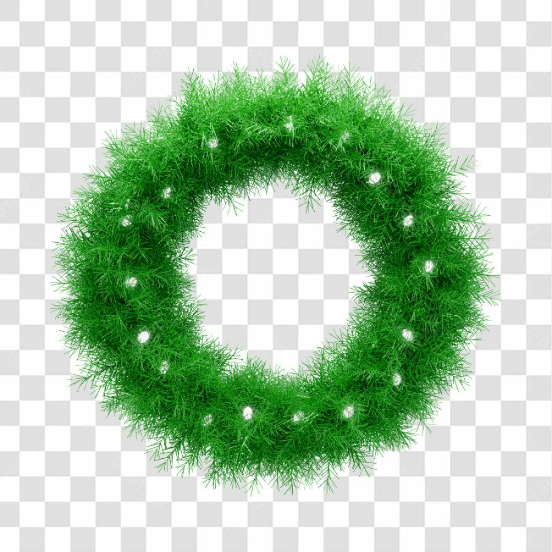 Coroa Natalina PNG com fundo transparente