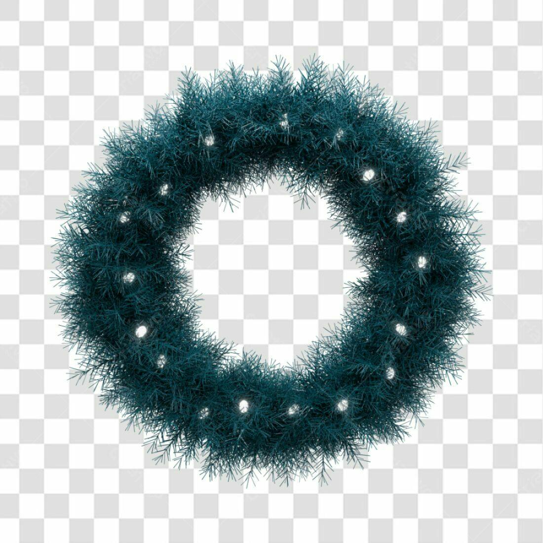 Coroa Natalina PNG com fundo transparente