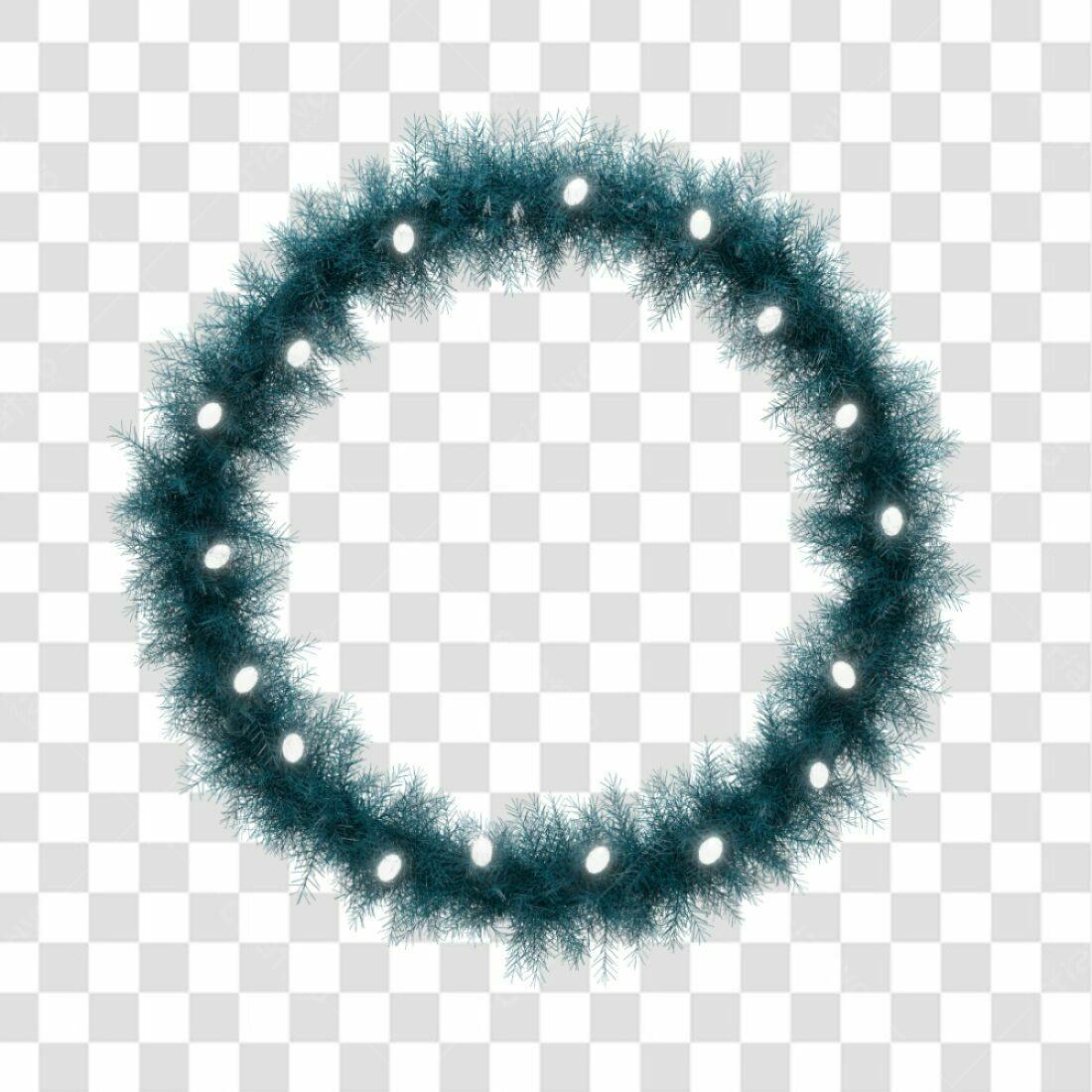 Coroa Natalina PNG com fundo transparente