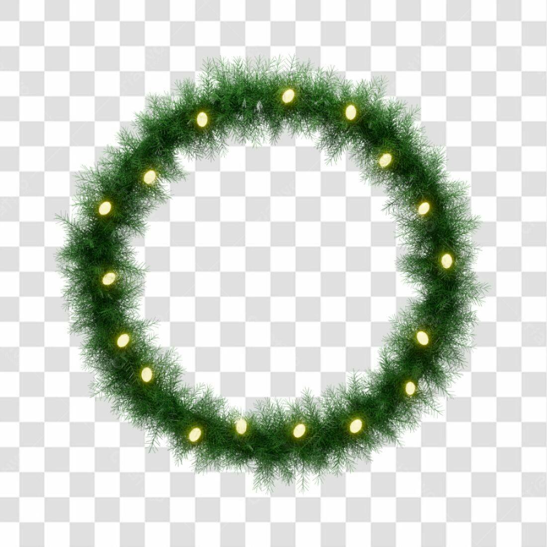 Coroa Natalina PNG com fundo transparente