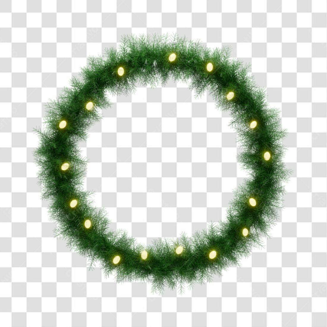 Coroa Natalina PNG com fundo transparente