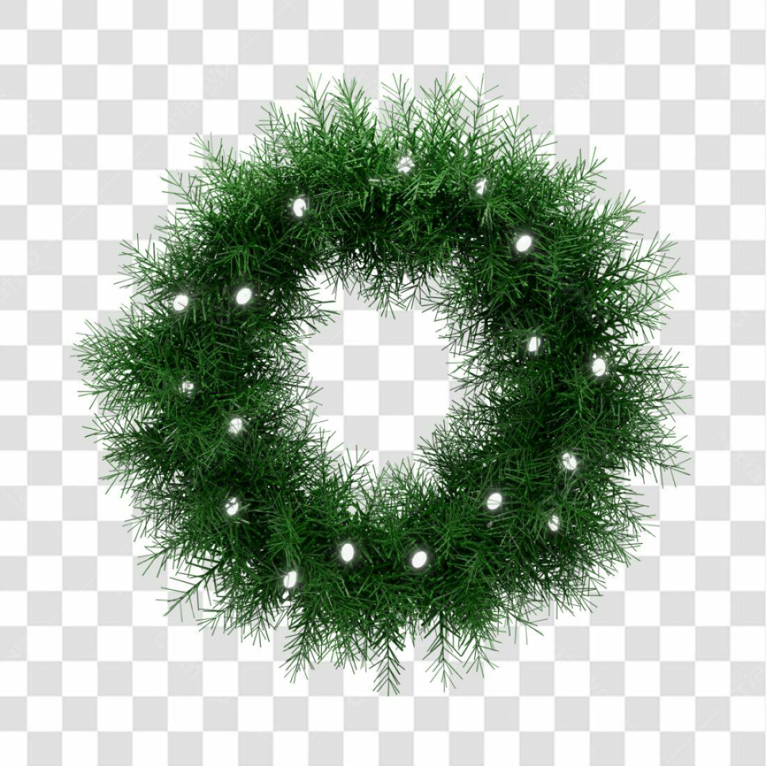 Coroa Natalina PNG com fundo transparente