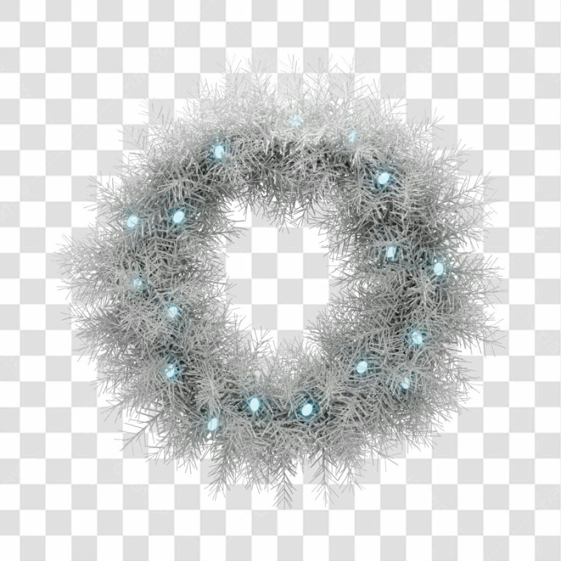 Coroa Natalina PNG com fundo transparente