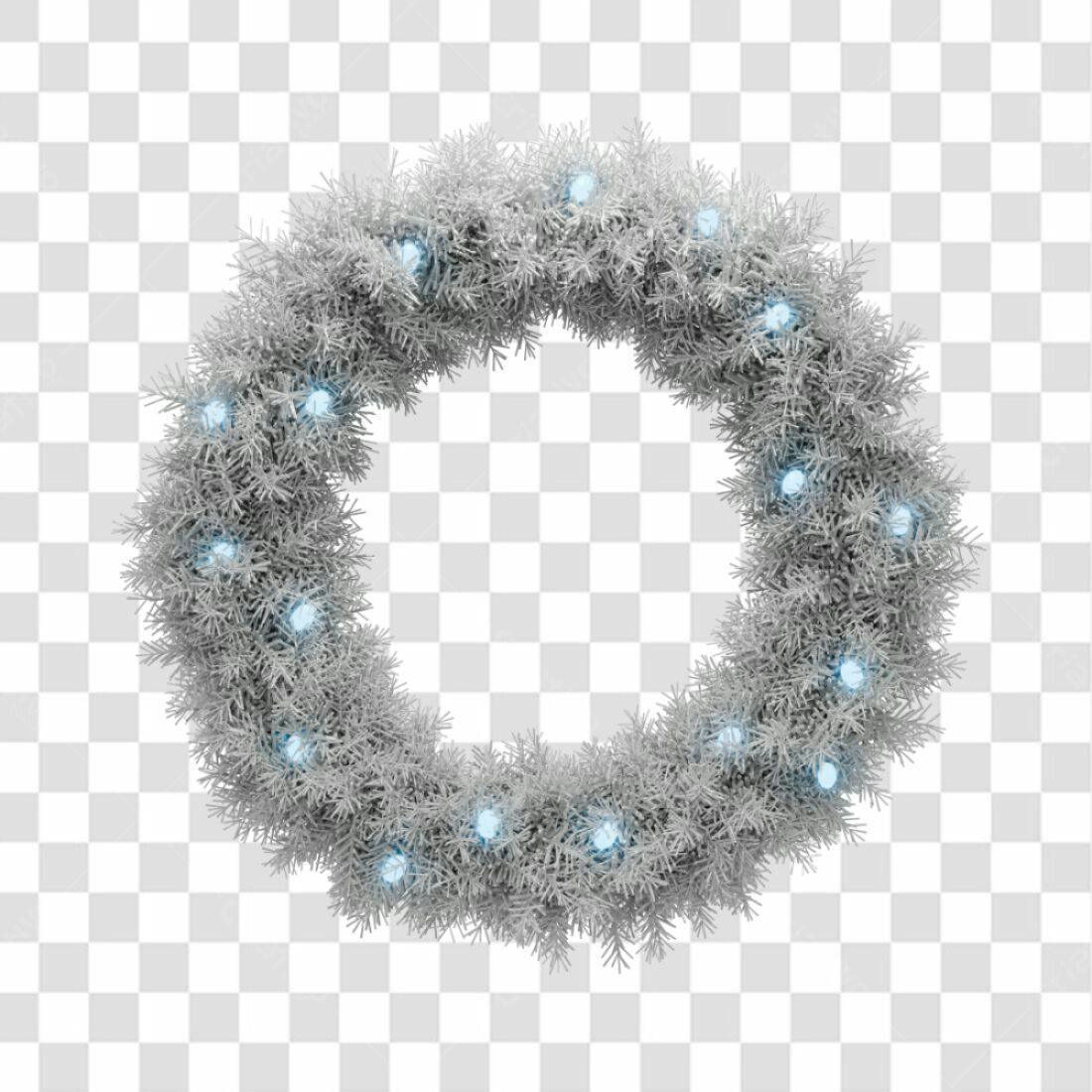 Coroa Natalina PNG com fundo transparente
