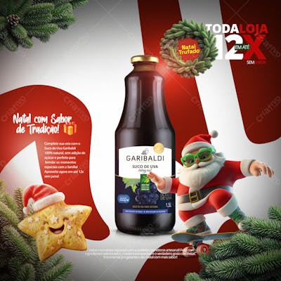 Campanha De Natal Com Visconti Panettone Sabor Trufa Psd Editavel 03