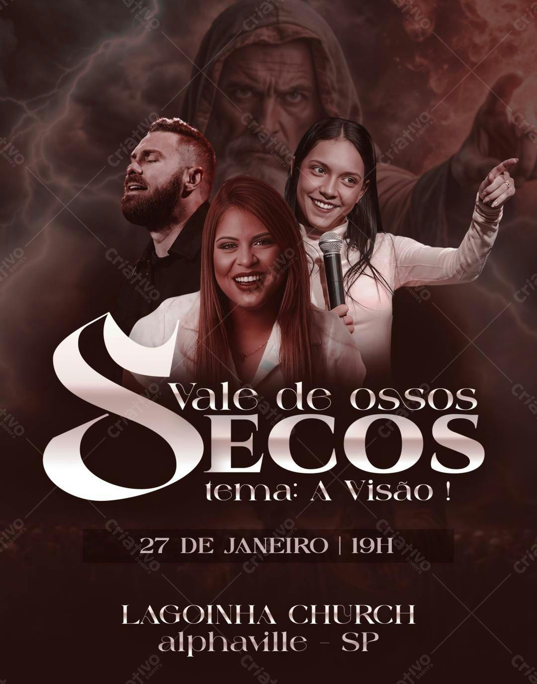 Flyer Evento Gospel PSD Editável
