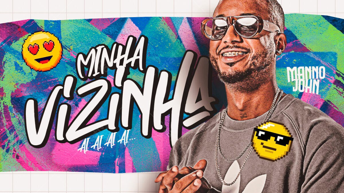 Flyer Musical Manno John Minha Vizinha PSD Editável
