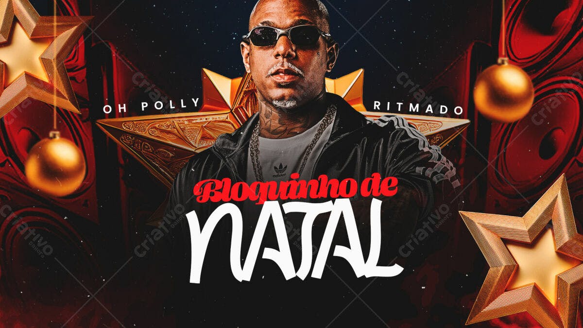 Flyer Bloquinho de Natal PSD Editável