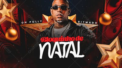 Flyer Thumb Capa Cd Banner Youtube Bloquinho De Natal Psd Editável