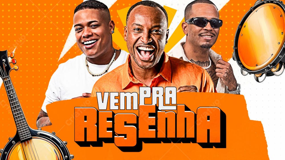 Flyer Thumb Capa Cd Banner Youtube Vem Pra Resenha Psd Editável