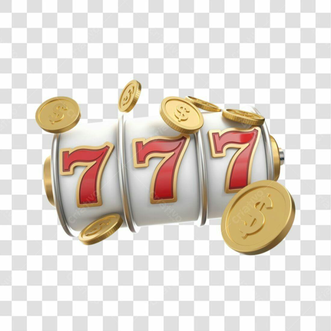 Ícone Caça-níqueis 777 PNG com fundo transparente
