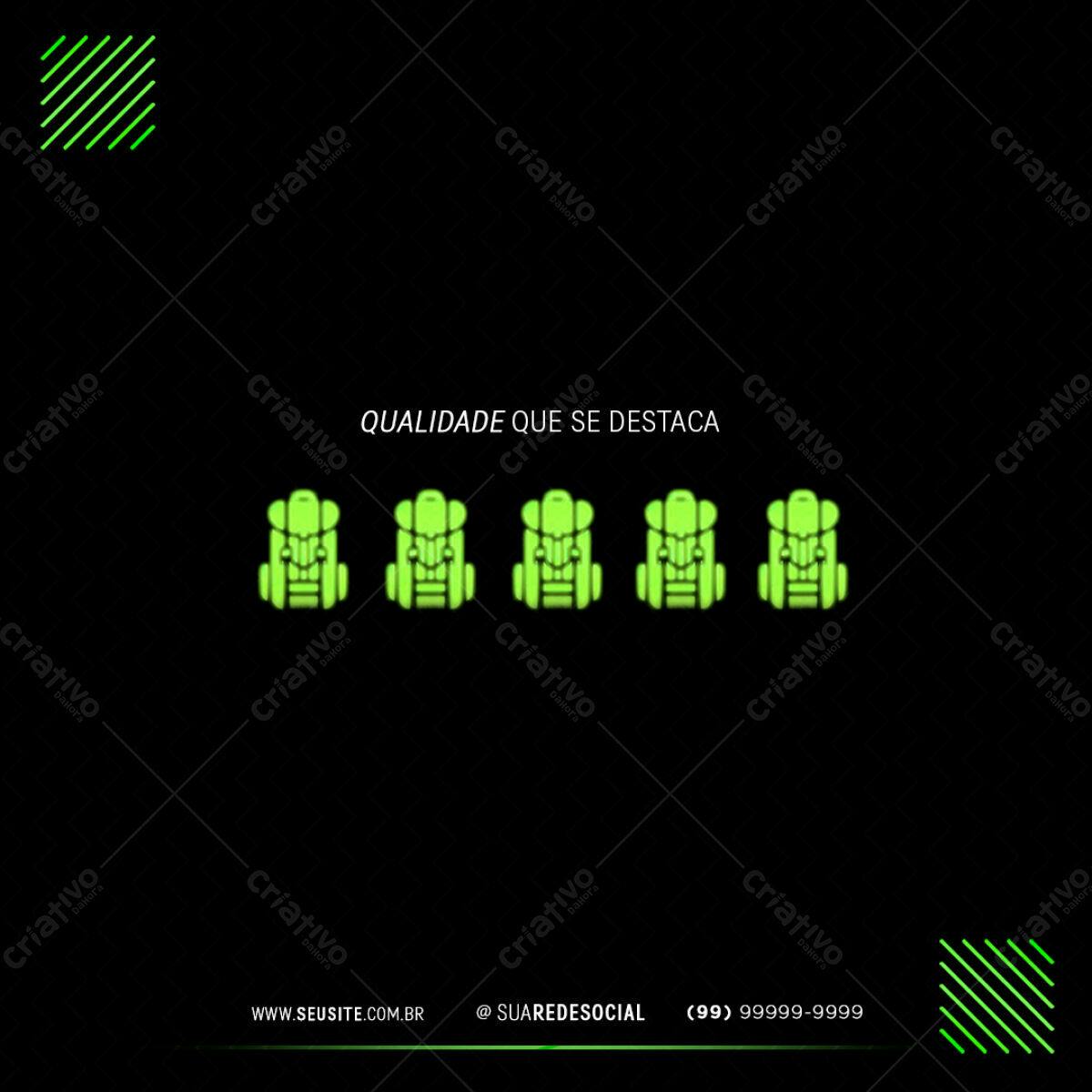 Postagem Mídia Social para Negócios PSD Editável