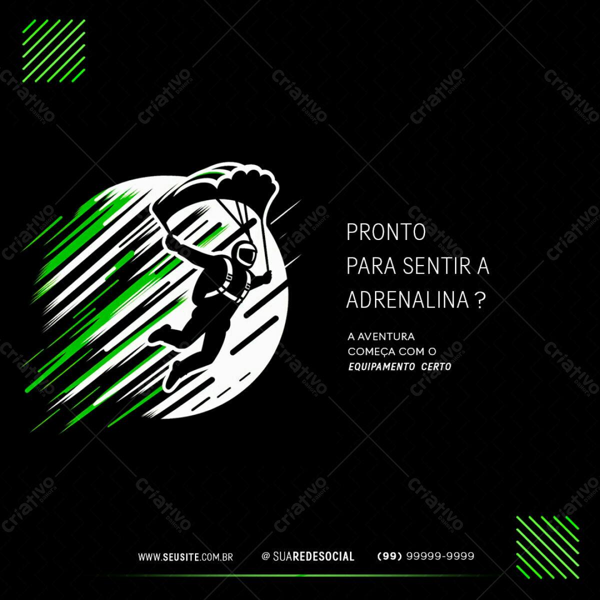 Flyer para Aventura e Adrenalina PSD Editável