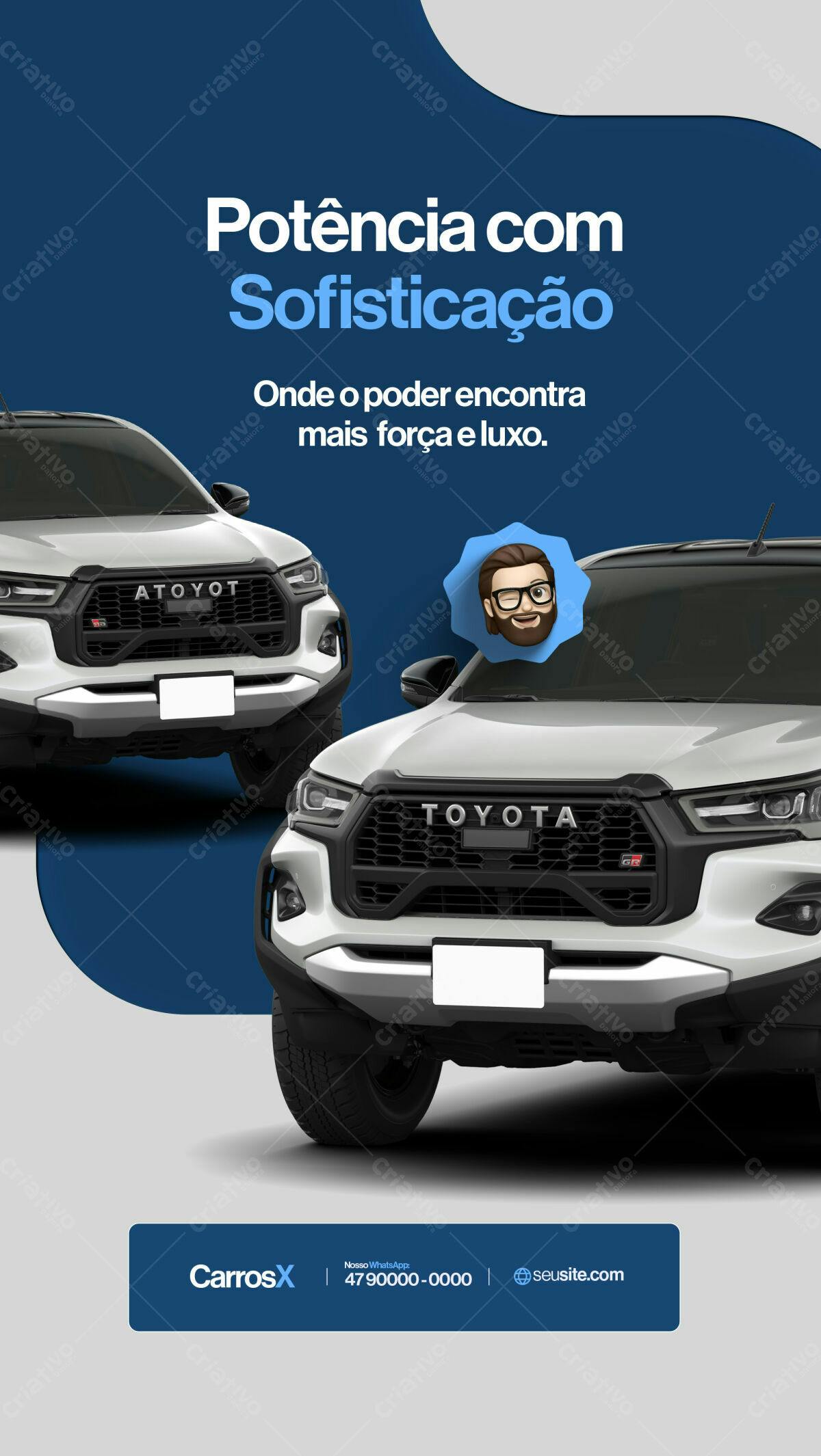 Flyer para Propaganda de Carro PSD Editável