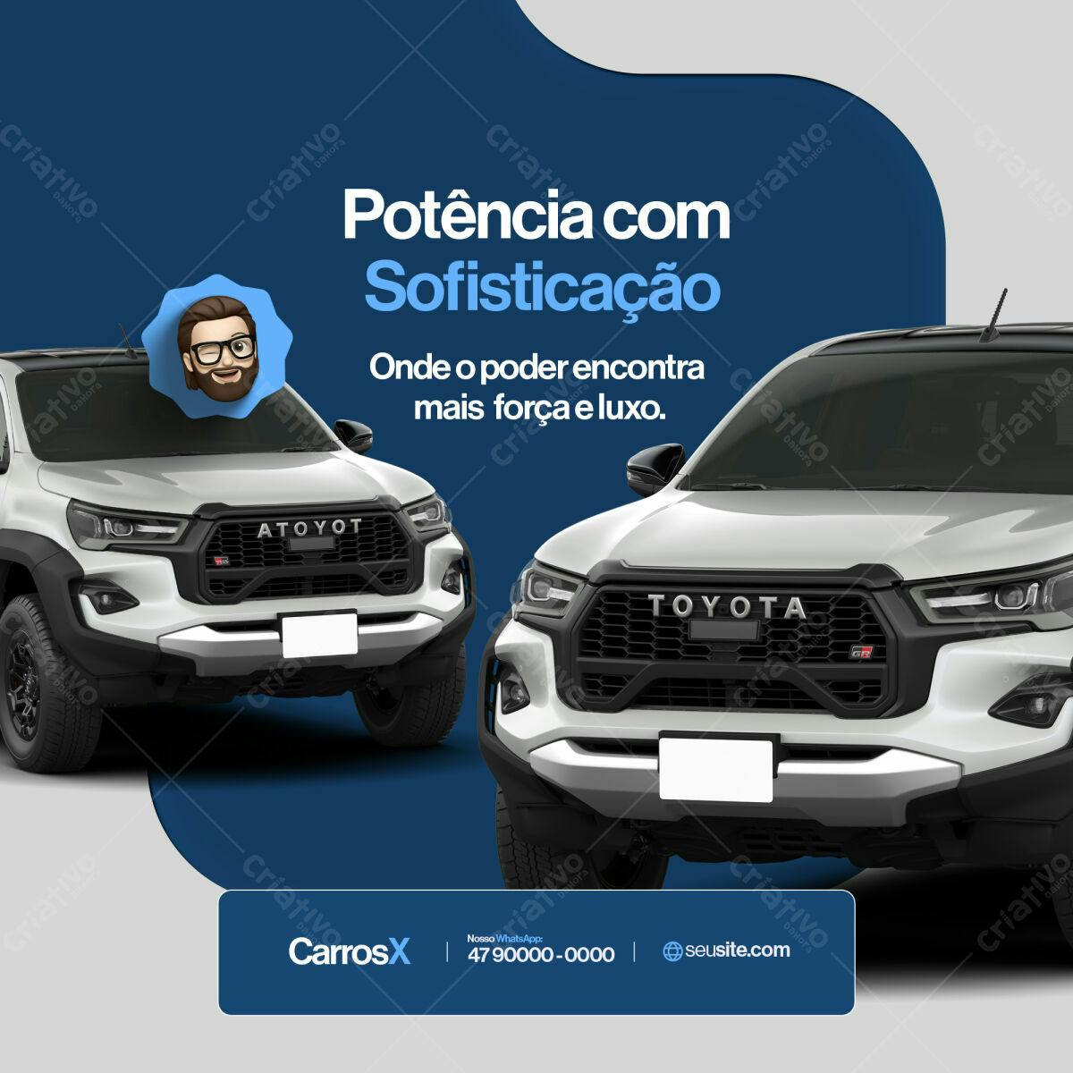 Banner para Concessioária de Carros PSD Editável