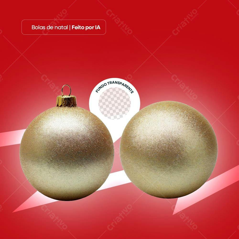 Icone Natal Dourado PNG com fundo transparente