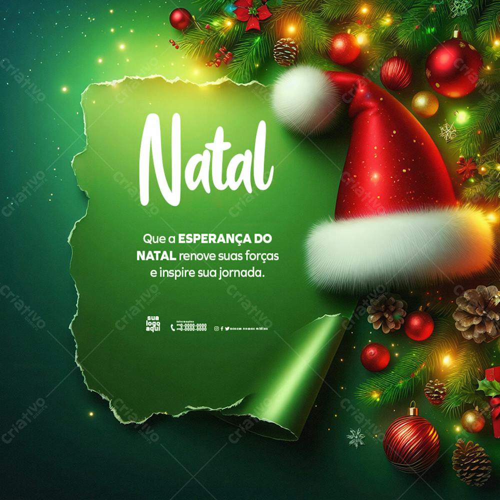 Natal Background Com Enfeites Natalino Para Escrita, Merry Christmas And Happy Holidays, End Of Year Parties Feed