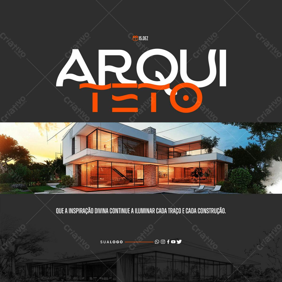 Post para Arquiteto PSD Editável
