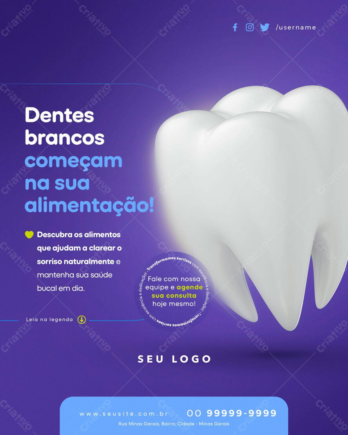 Post para Odontologia PSD Editável