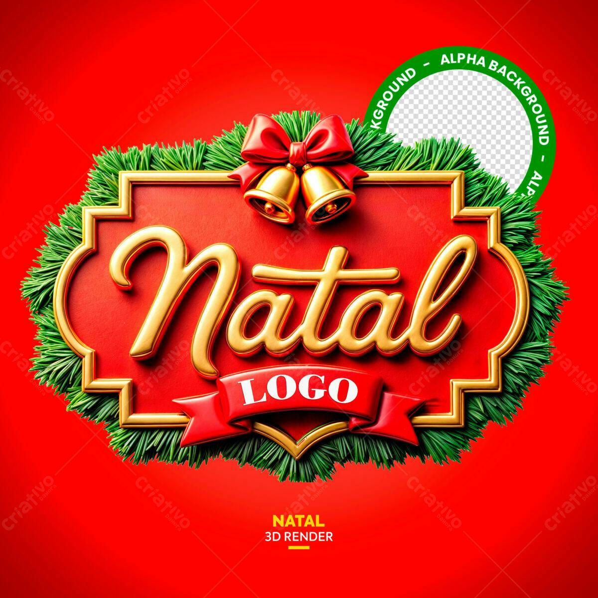 Logo Natal PSD Editável