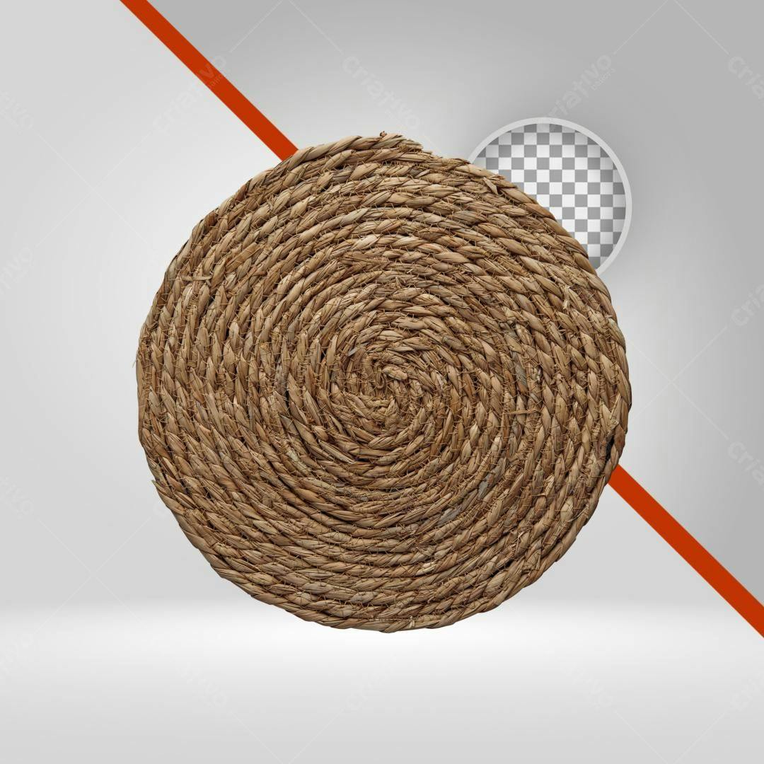 Icone de artesanato em palha PNG com fundo transparente