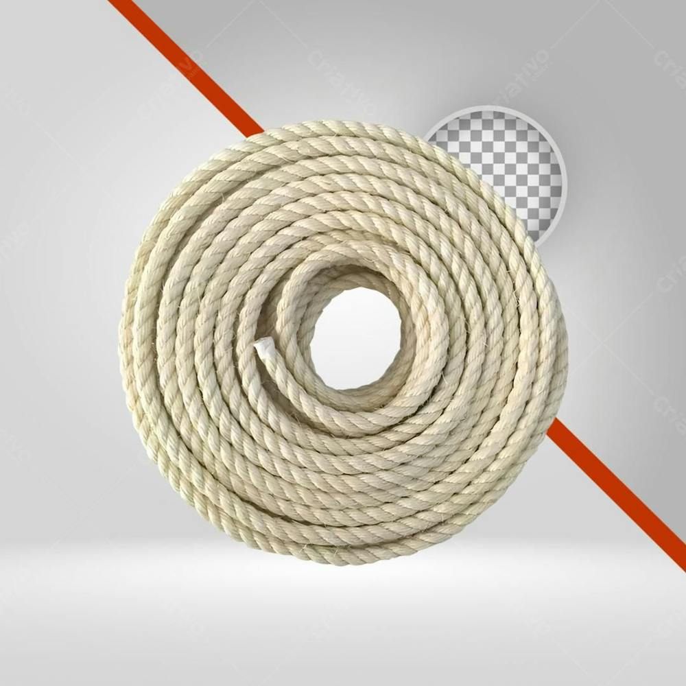 Corda De Sisal, Corda Vaquejada, Elemento Png, Rolo Branco