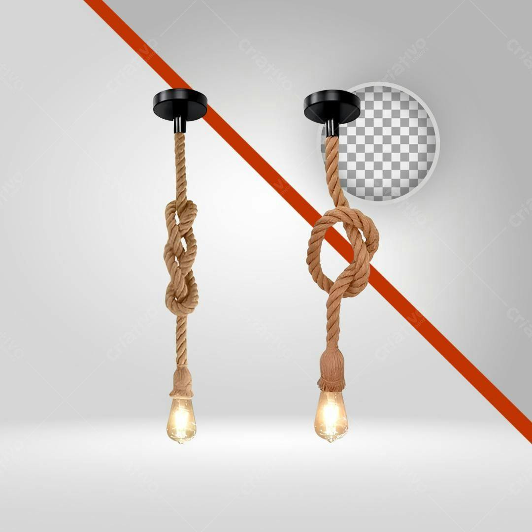 Icone Luminária Corda Marrom PNG com fundo transparente