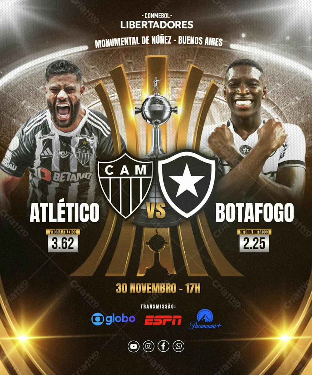 Psd Social Media Futebol Final Libertadores 2024
