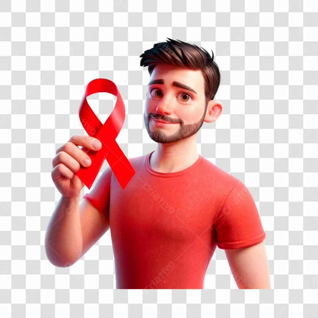 Icone Dia Mundial da Aids PNG com fundo transparente