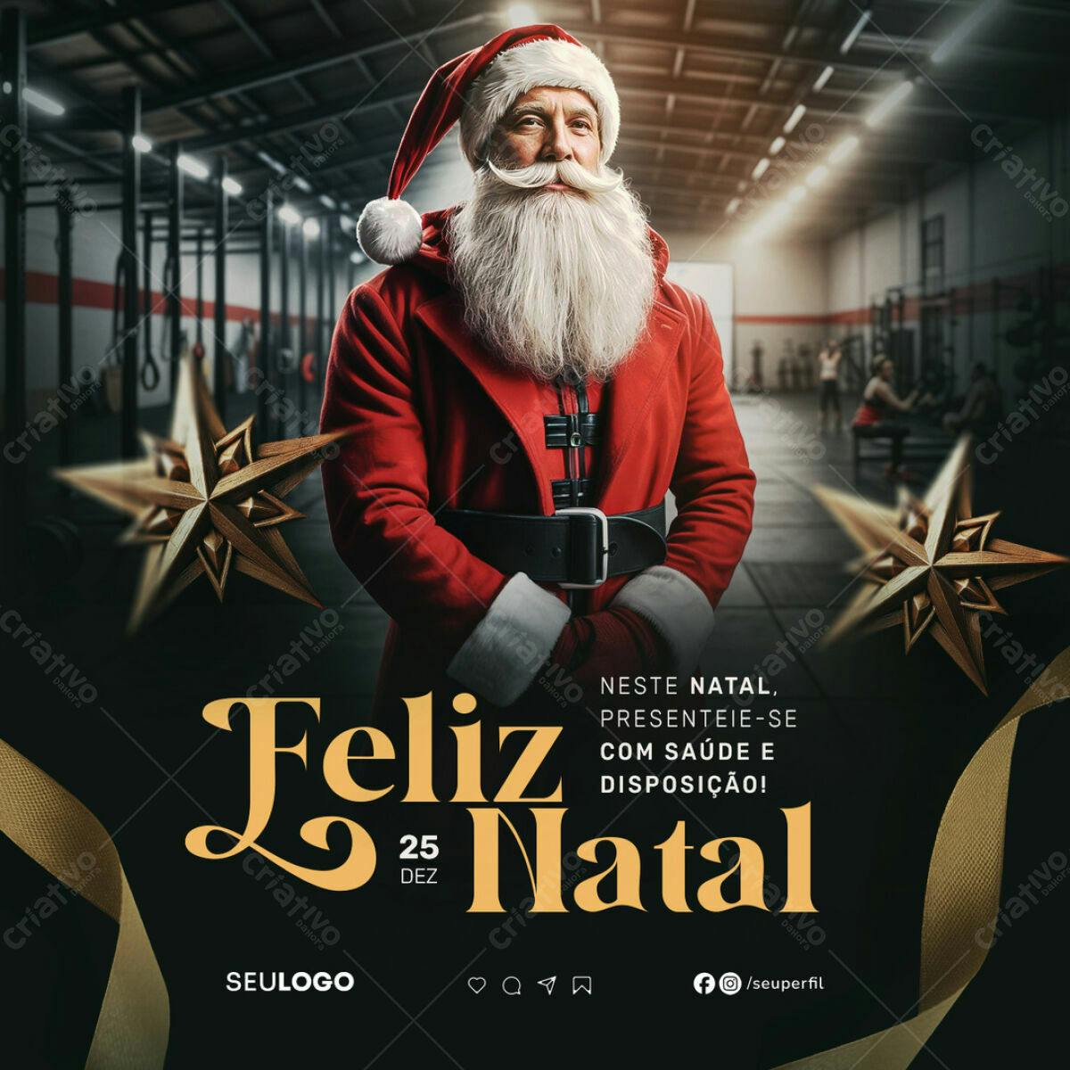 Flyer Natal Academia PSD Editável