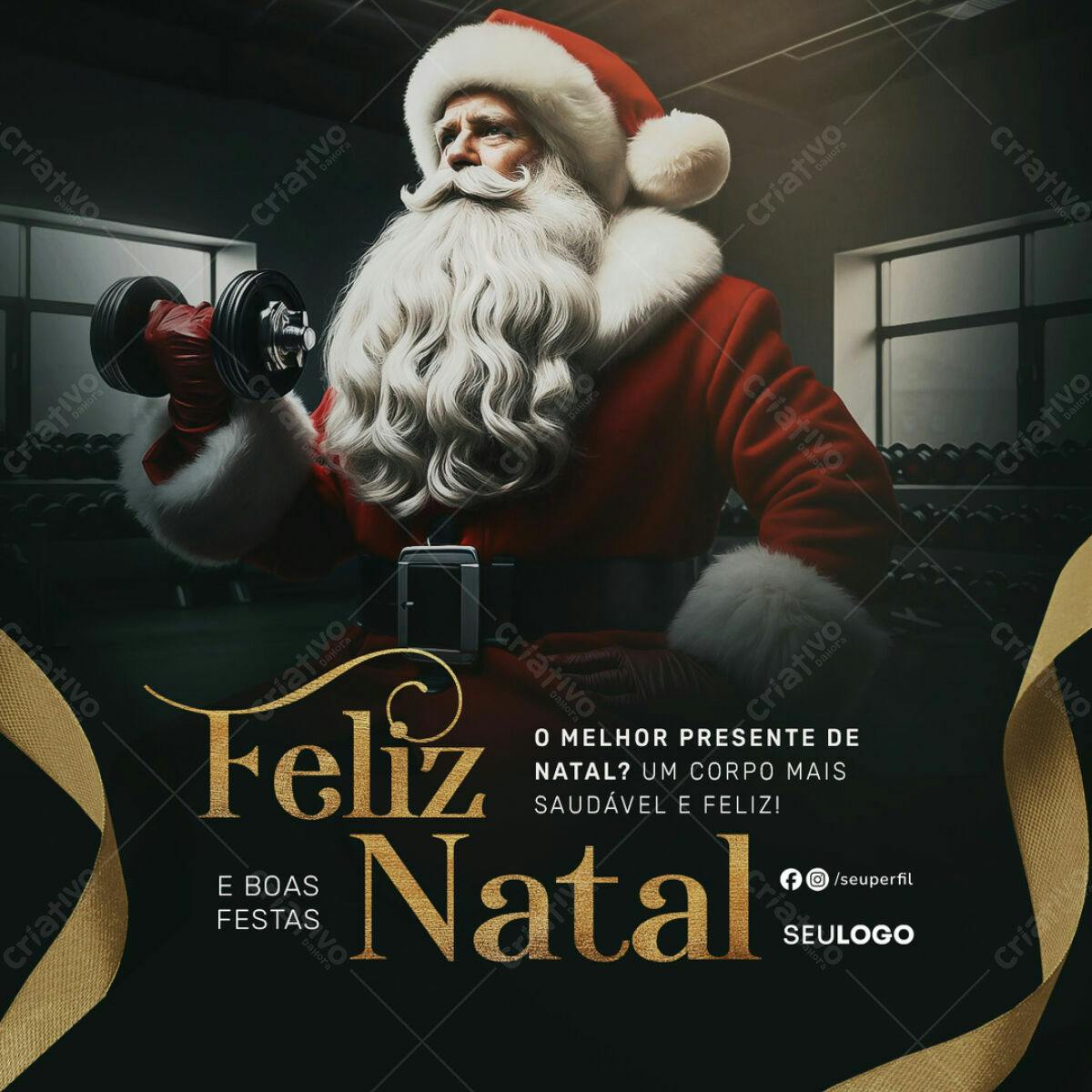 Flyer Natal Academia PSD Editável