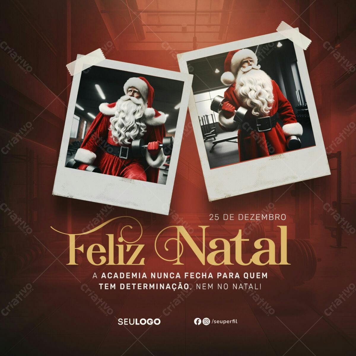 Flyer Natal Academia PSD Editável