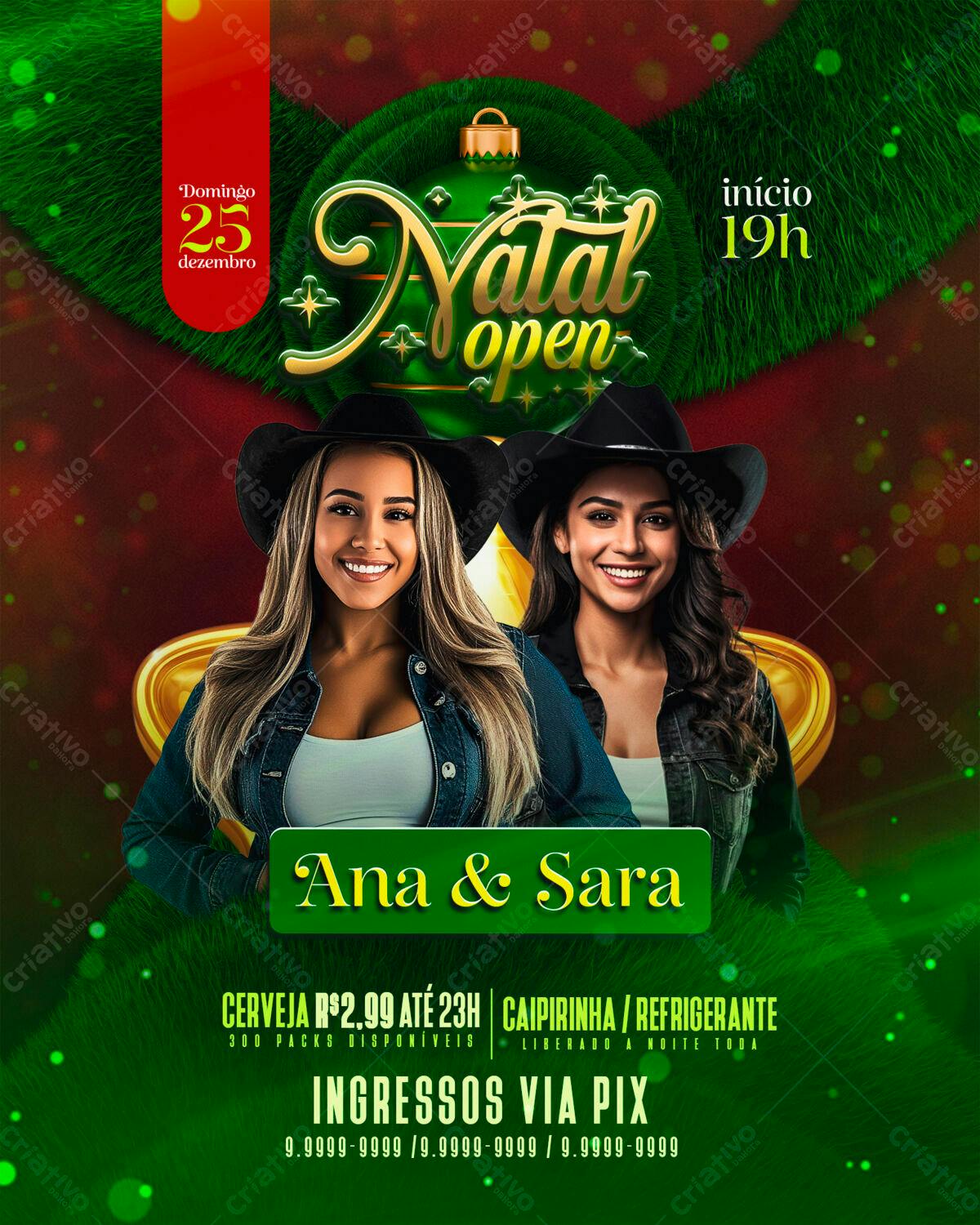 Flyer Natal Open PSD Editável