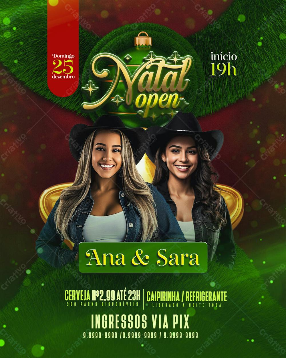 Flyer Evento Natal Open Feed